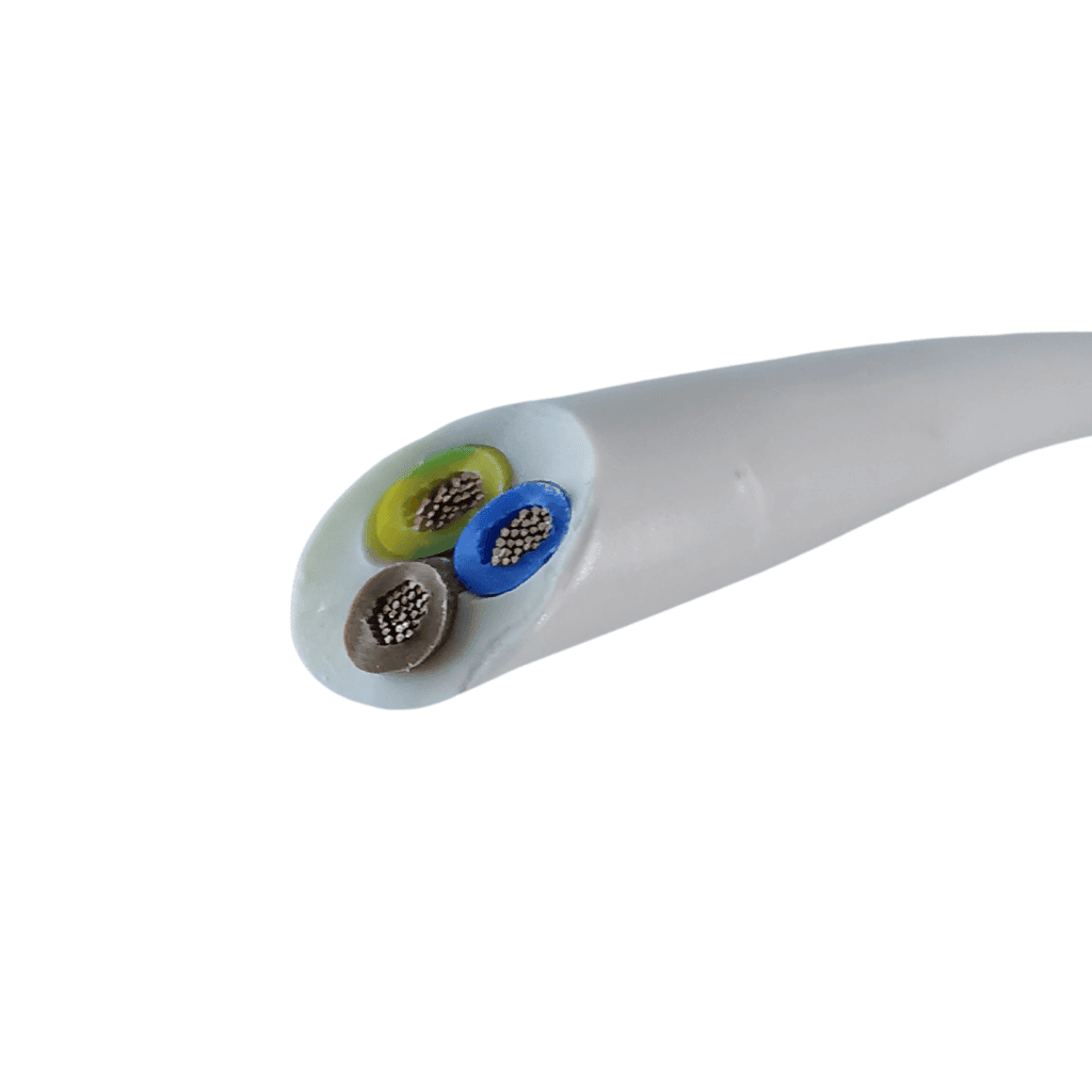 Cable souple 3 conducteurs H05VVF 0,75mm² x5 mètres 1 Cable souple 3 conducteurs H05VVF 0,75mm² x5 mètres