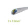Câble électrique souple H05VV-F 3 x 1,5mm² avec gaine PVC