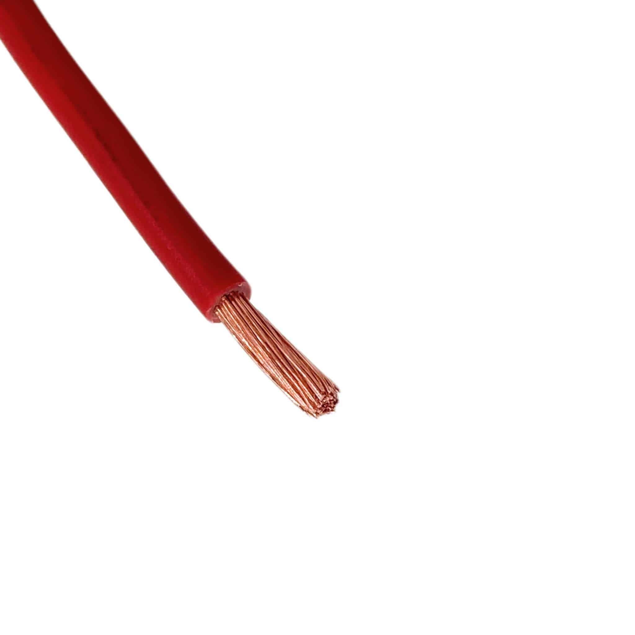 Cable Souple 4mm² Rouge H07V-K 1 Cable Souple 4mm² Rouge H07V-K