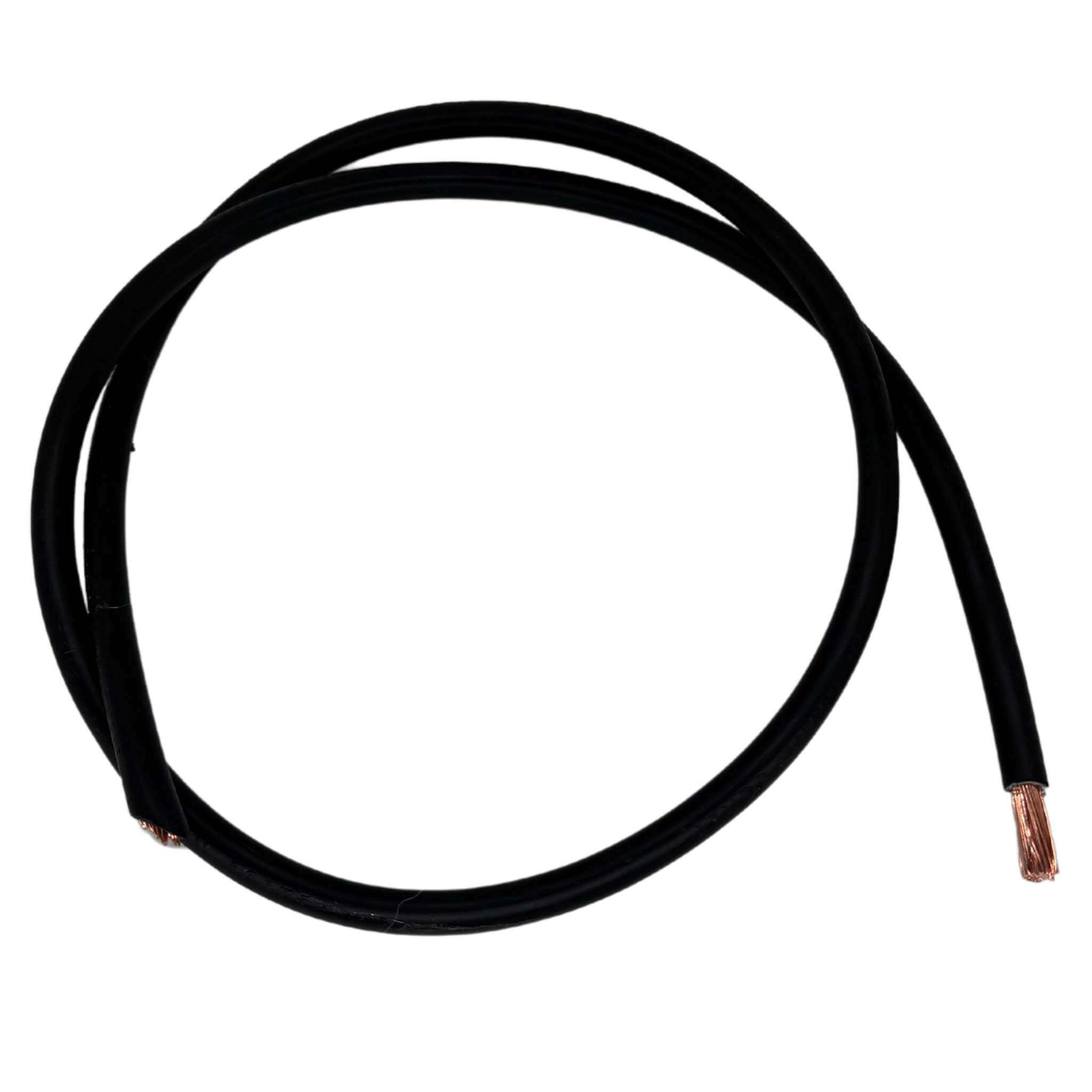 Cable Souple 10mm² Noir H07V-K 2 Cable souple multibrins vendu au mètre, noir en 10mm2