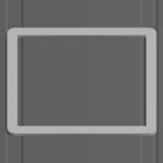 Cadre adaptateur pour lanterneau 40×40 sur toit irregulier de Ford Transit à partir de 2014 – position 0