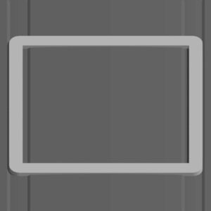 Cadre adaptateur pour lanterneau 40×40 sur toit irregulier de Ford Transit à partir de 2014 – position 0