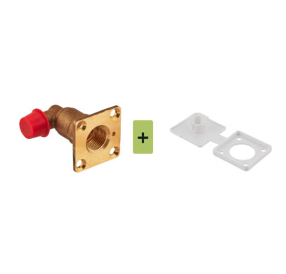 Boîte de transfert Campko blanche avec sortie 90° pour installation GPL rechargeable