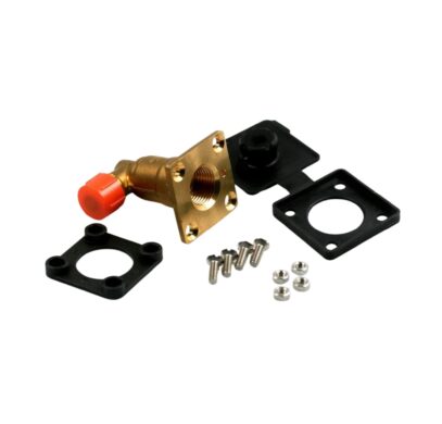 Boîte de transfert Campko noire avec sortie 90° pour installation GPL rechargeable