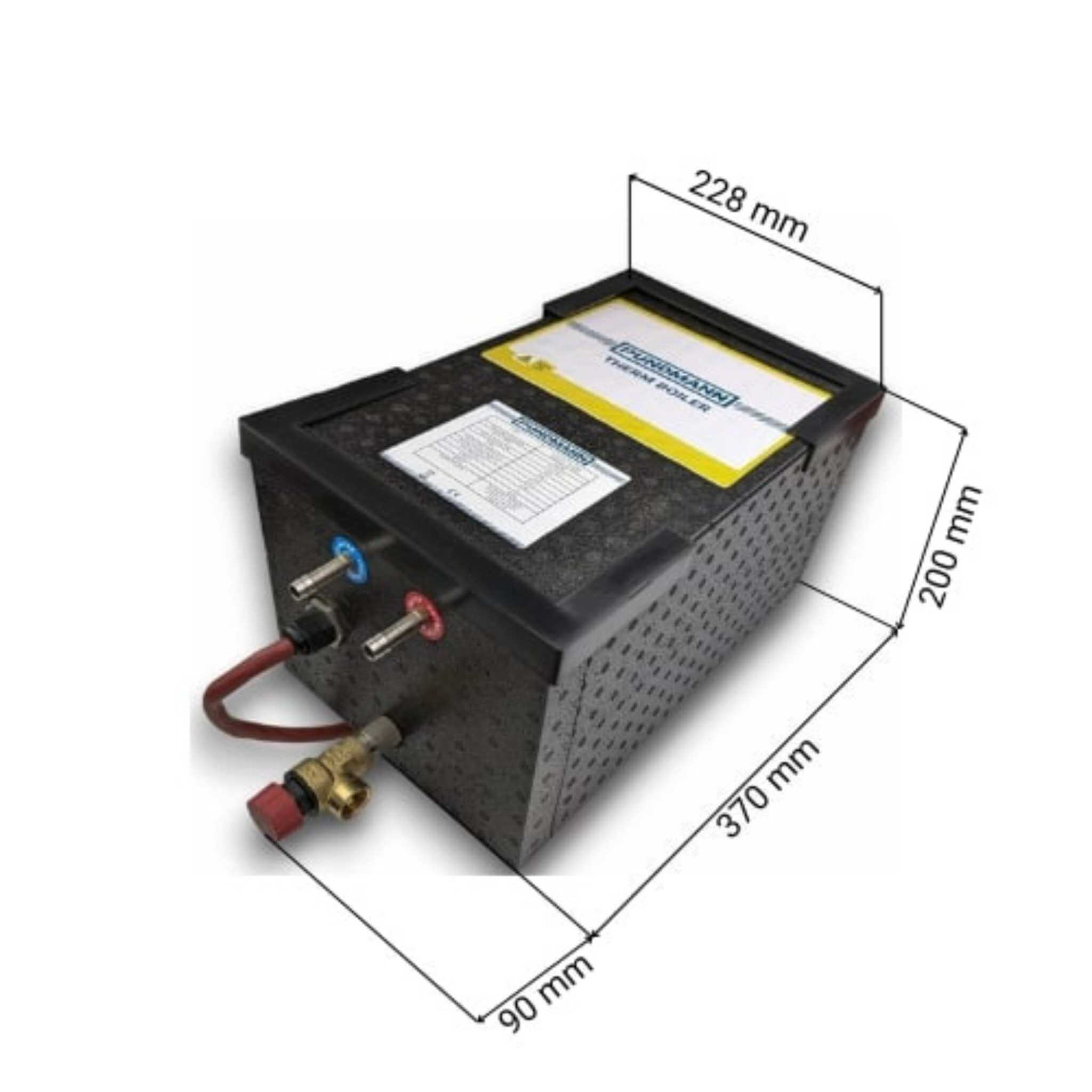 Chauffe-eau Pundmann 6L 200W 12V 6 Chauffe-eau 6L Pundmann dimensions