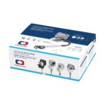 coffret kit douchette chromé New Edge Osculati avec boîtier ASA blanc et flexible PVC 2,5m pour van