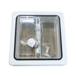 Lanterneau plat Conversion Van 28x28 cristal avec ventilateur 12V