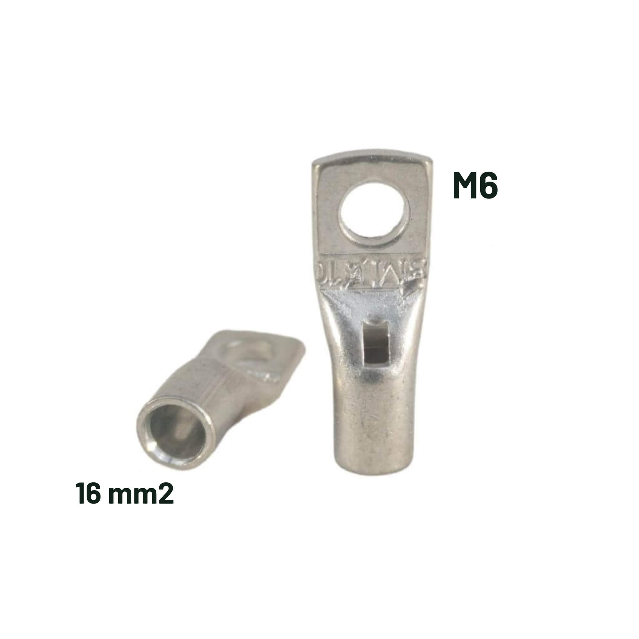 Cosse à œillet section 16mm² / M6 2 Connecteur cuivre, cosse 16mm², M6