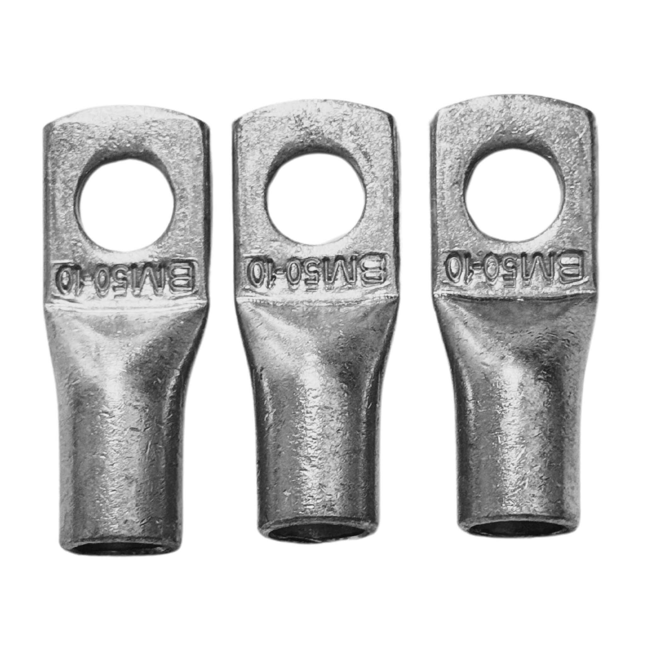 Cosse à œillet section 50 mm² / M10 3 Connecteur cuivre étamé 50mm² M10
