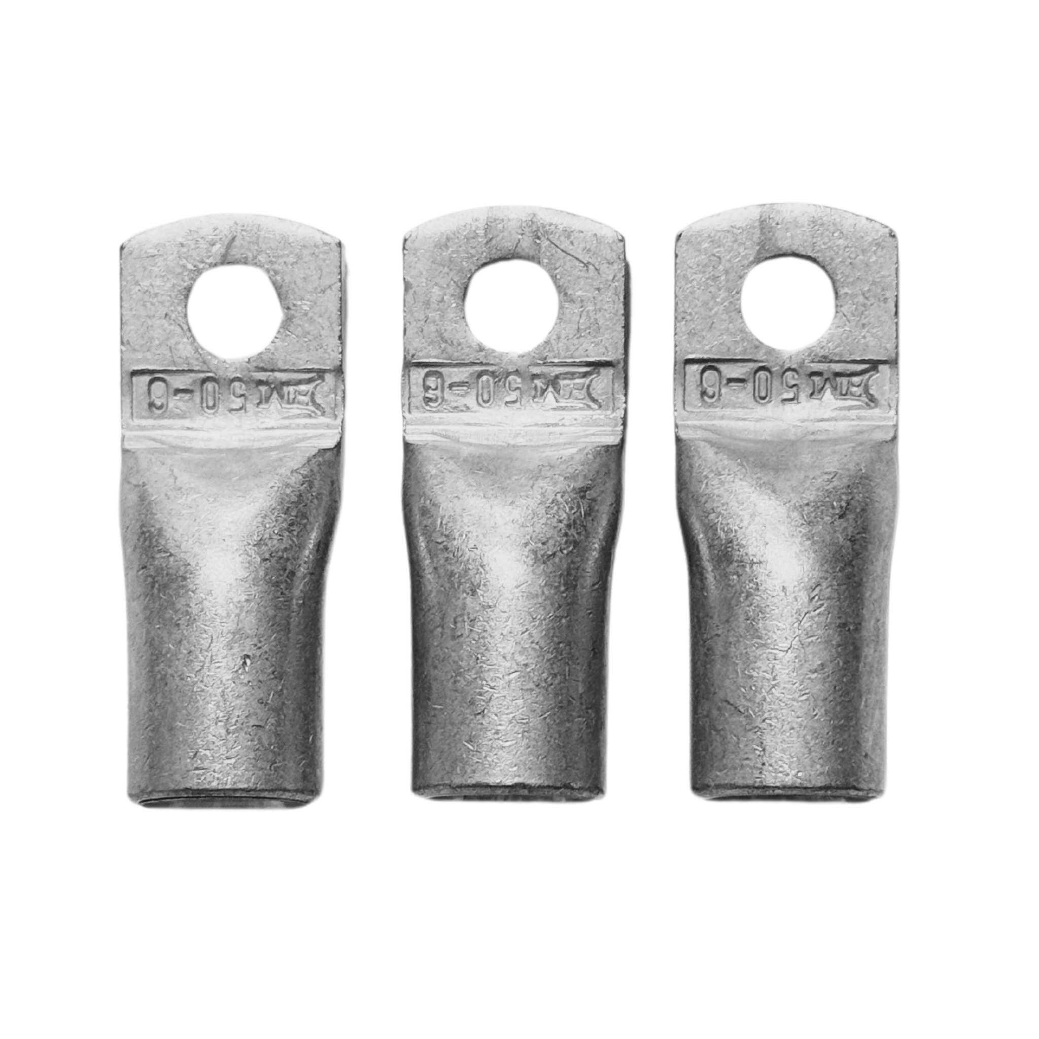 Cosse à œillet section 50 mm² / M6 3 Connecteur cuivre étamé 50mm² M6