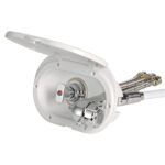 Coffret Douche Desy Blanc PVC 2,5 m Vertical Eau Chaude / Froide Osculati