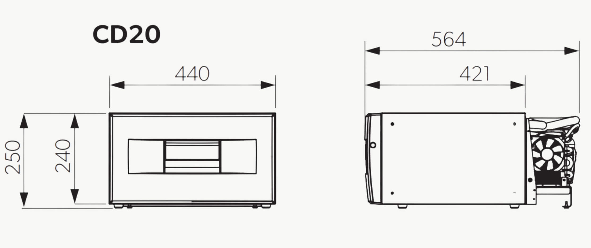 CoolMatic CD 20 Dometic Frigo Tiroir 7 frigo, tiroir, dometic, cd-20, waeco