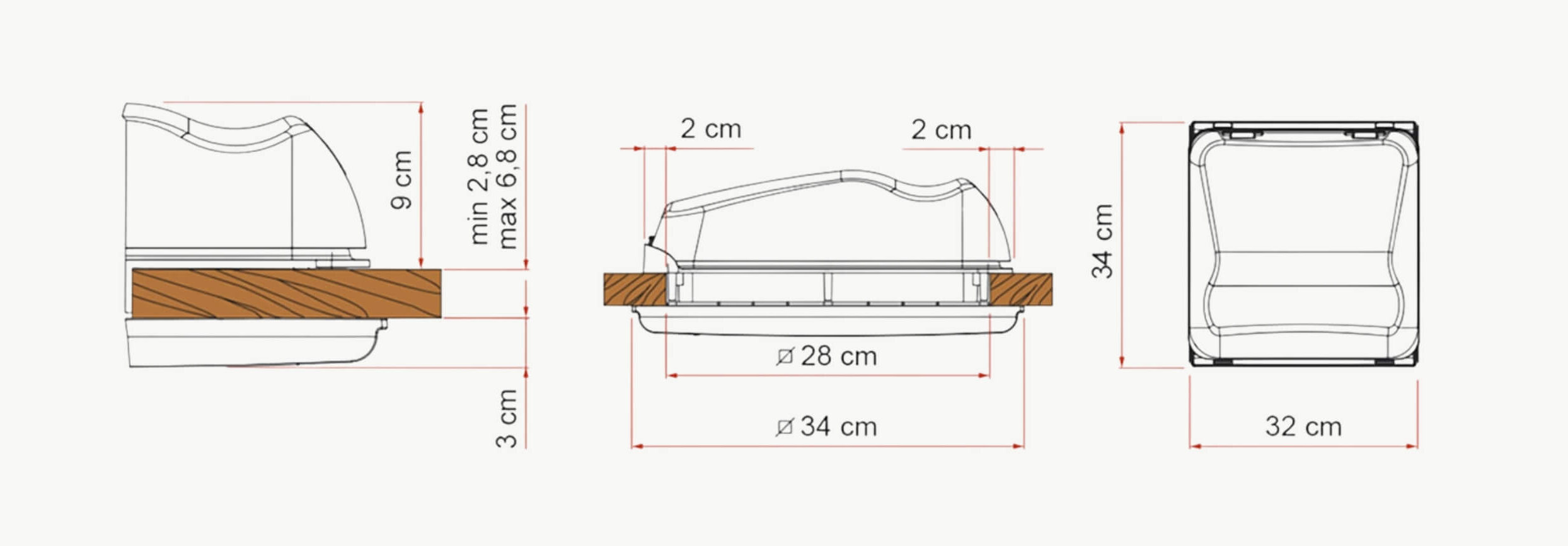 Lanterneau Fiamma Vent 28F Crystal 3 installation lanterneau fiamma vent 28F