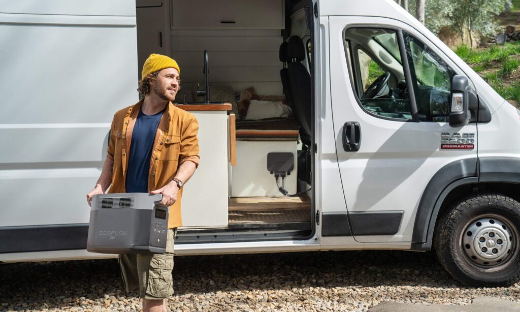 Chargeur Alternateur Ecoflow 500W 7 Gestion par bluetooth ou wifi du coupleur séparateur Ecoflow 500W