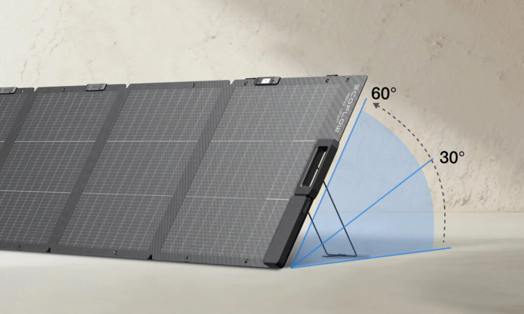 ecoflow panneau solaire nomade 220w guide angle