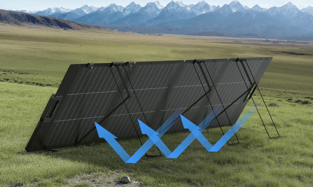 ecoflow panneau solaire portable 220w bifaciale