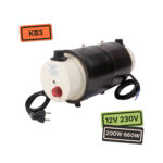 Boiler Elgena KB3 3 litres 12V 200W 230 V 660W pour production d’eau chaude en fourgon aménagé