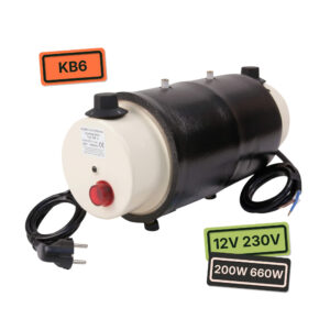 Boiler Elgena KB6 6 litres 12V 200W 230 V 660W pour production d’eau chaude en fourgon aménagé