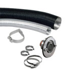 Raccordement du Kit ventouse cheminée Truma ZR 80 pour Combi Truma