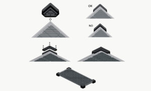 Fixation panneau solaire Kit Unifix 1C35 5 Schéma étape collage kit fixation panneau solaire