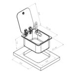 Schéma isométrique de l'évier Navy Load 261x322