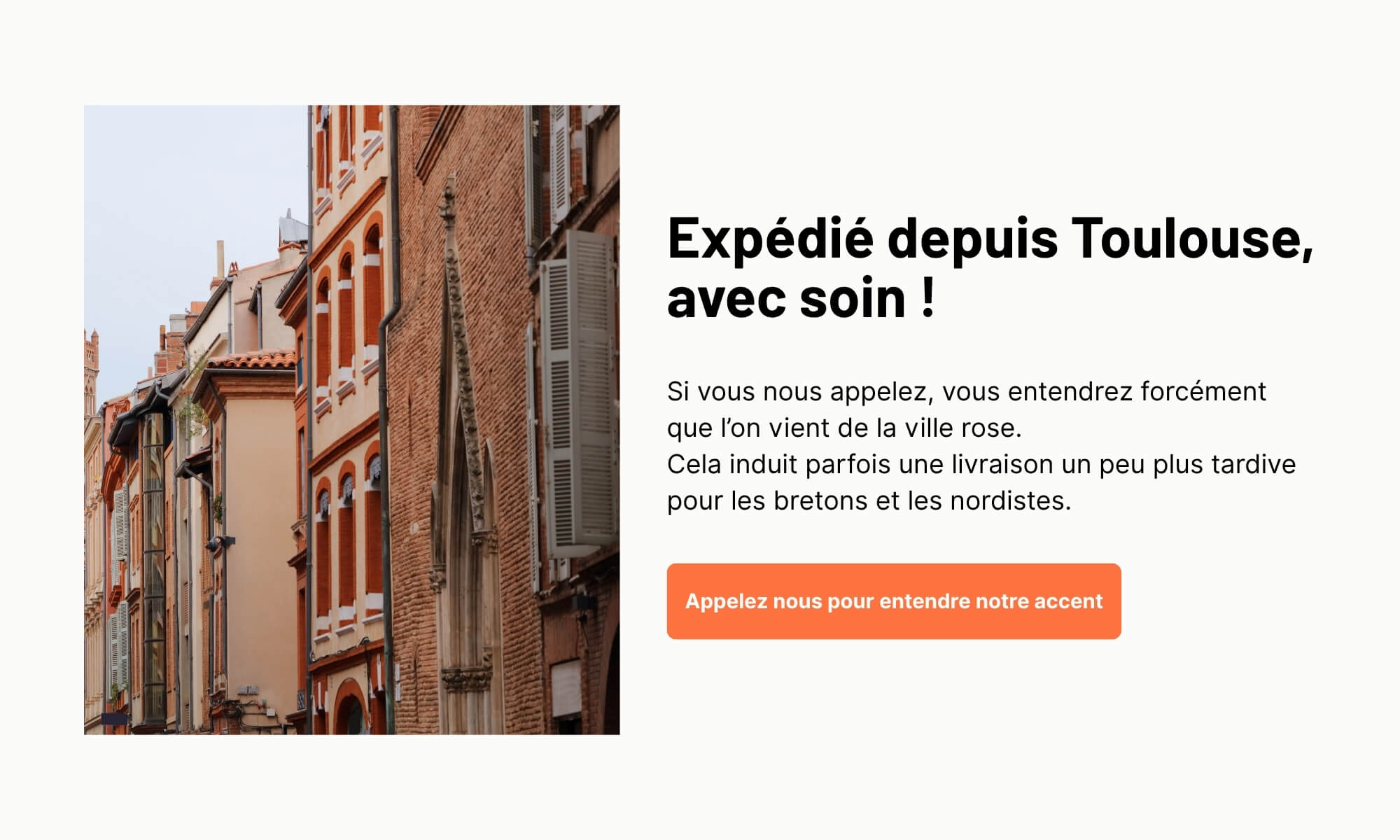 Politique d'expédition 1 Vancore est basé à Toulouse et toutes les commandes partent de Toulouse