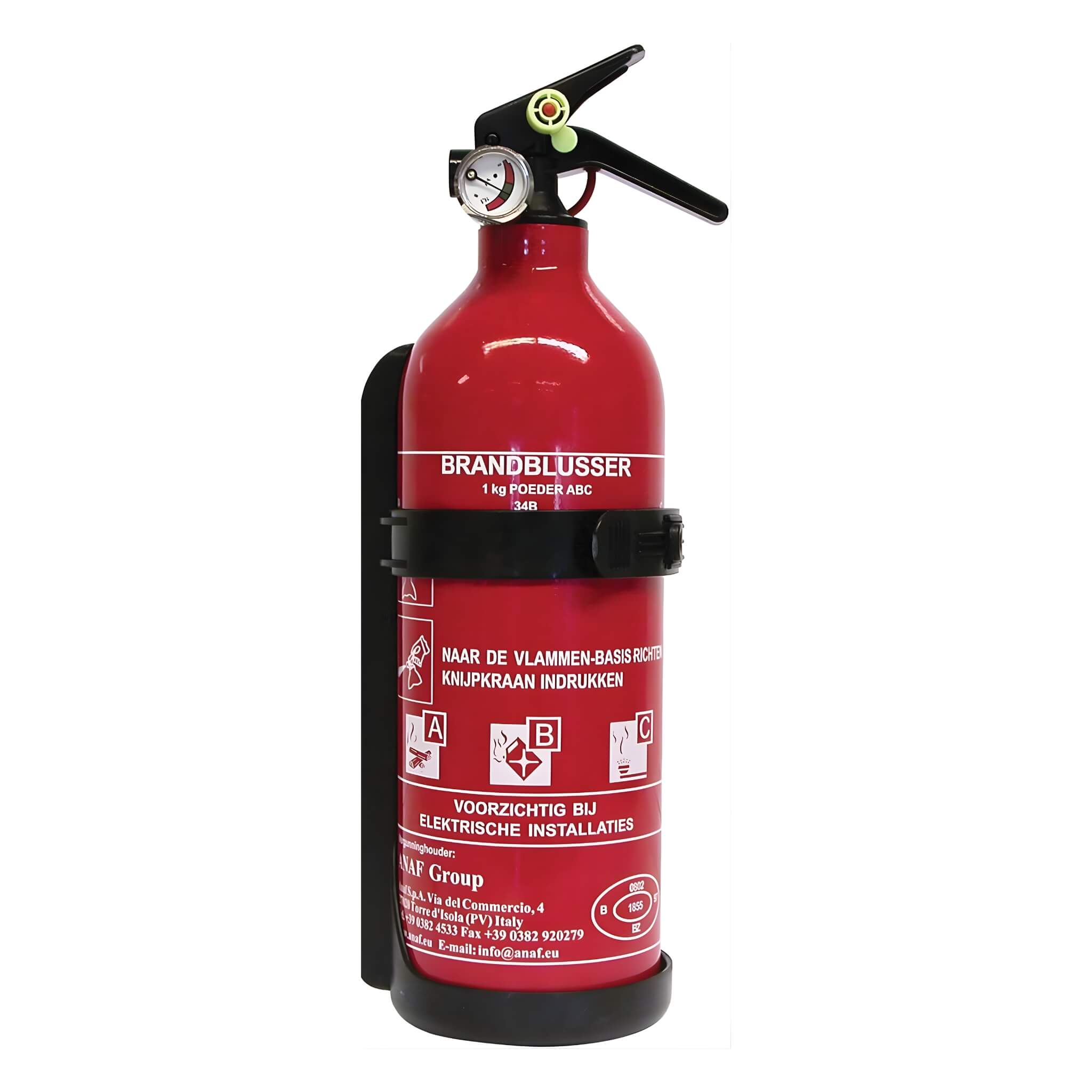 Extincteur polyvalent 1 kg ABC 1 Extincteur ABC conforme aux normes EN3