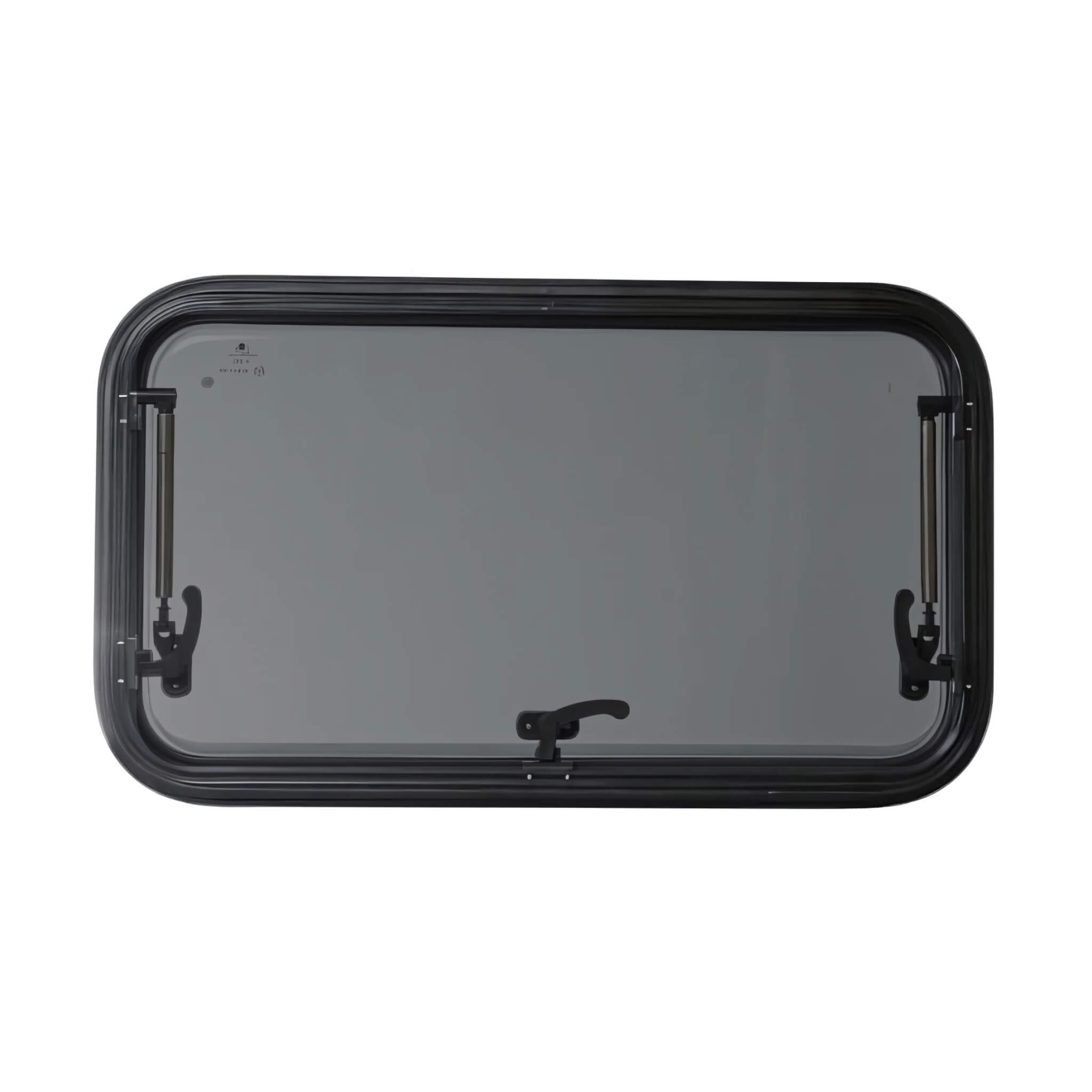 Baie projetable C-Swing 800 x 450 2 Baie projetable C-Swing 800 x 450 mm avec double vitrage pour aménagement de fourgon