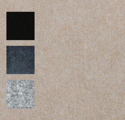 échantillons feutrine beige, feutrine d'habillage pour van