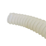 gaine flexible en polyuréthane souple 40 mm transparent spirale blanche