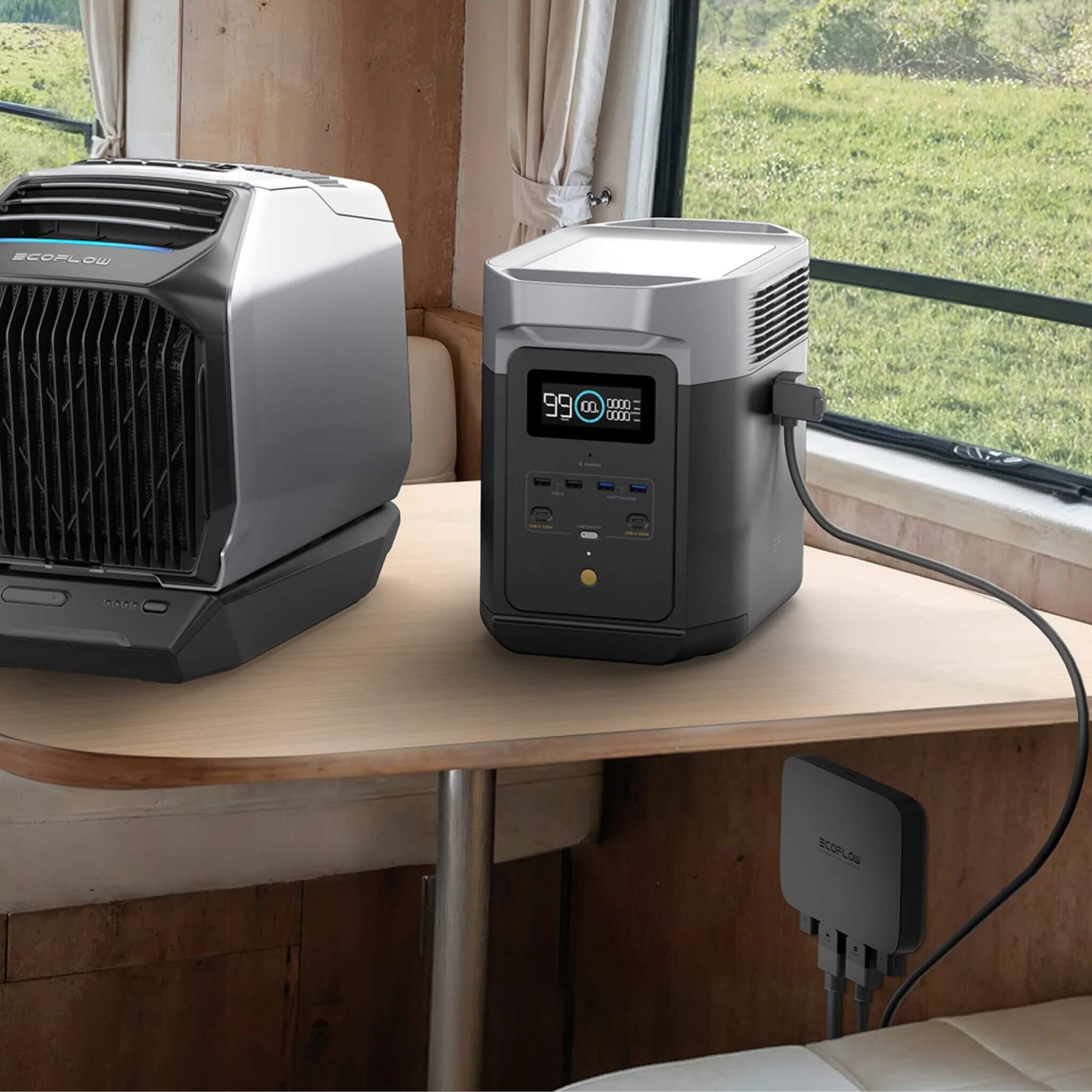 Chargeur Alternateur Ecoflow 800W 15 Recharge delta, wave 2