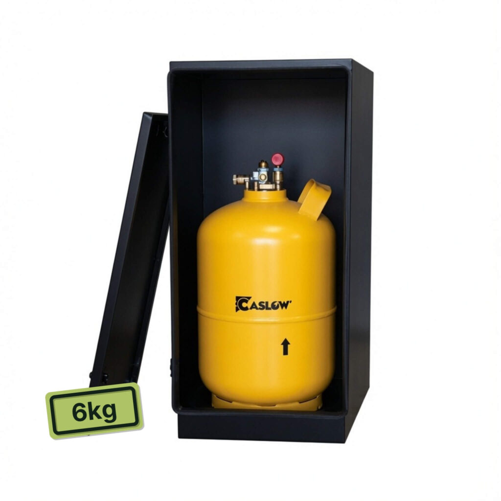 Homologation VASP pour le gaz en 2026 : le guide complet pour un van aménagé 1 Coffre à gaz Gaslow pour réservoir GPL rechargeable 6 kg