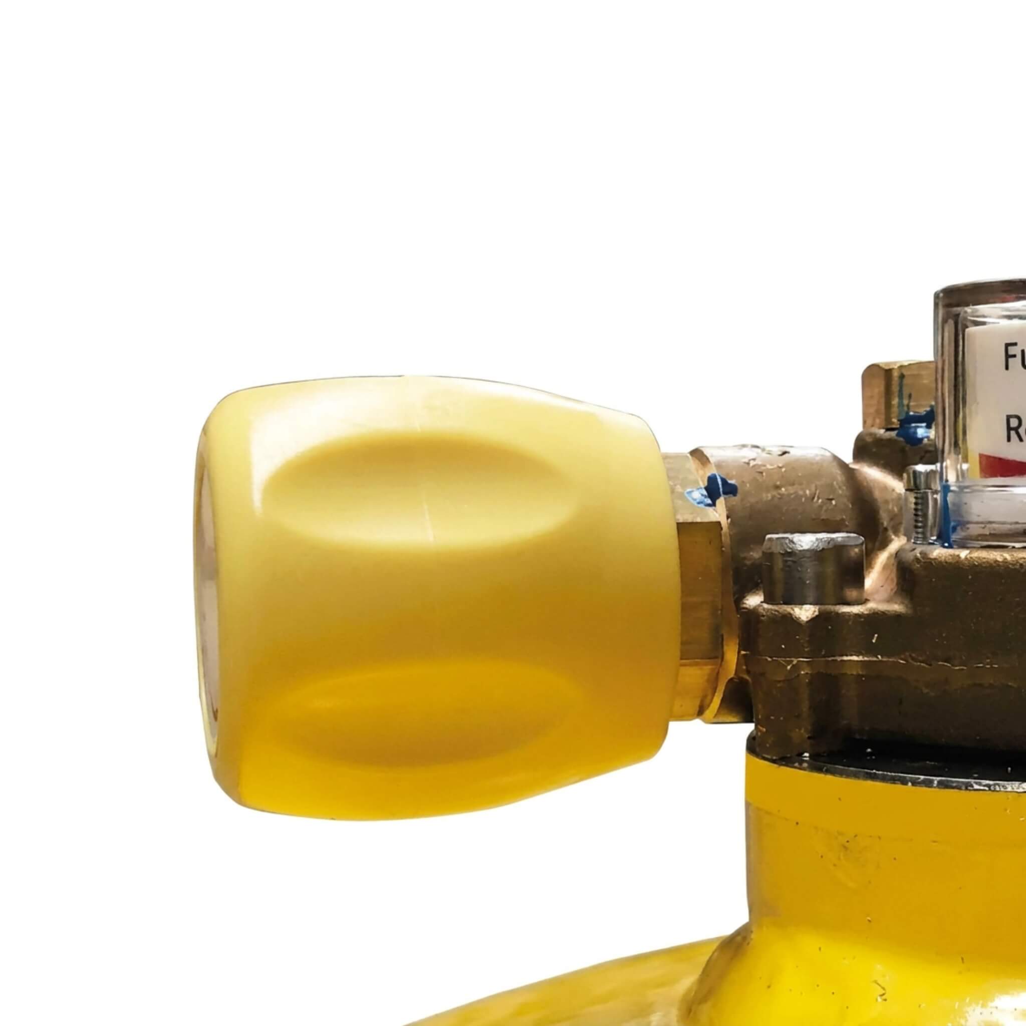 Robinet Marche / Arrêt Gaz Jaune Gaslow 1 Robinet d’ouverture et de fermeture jaune Gaslow pour bouteille GPL