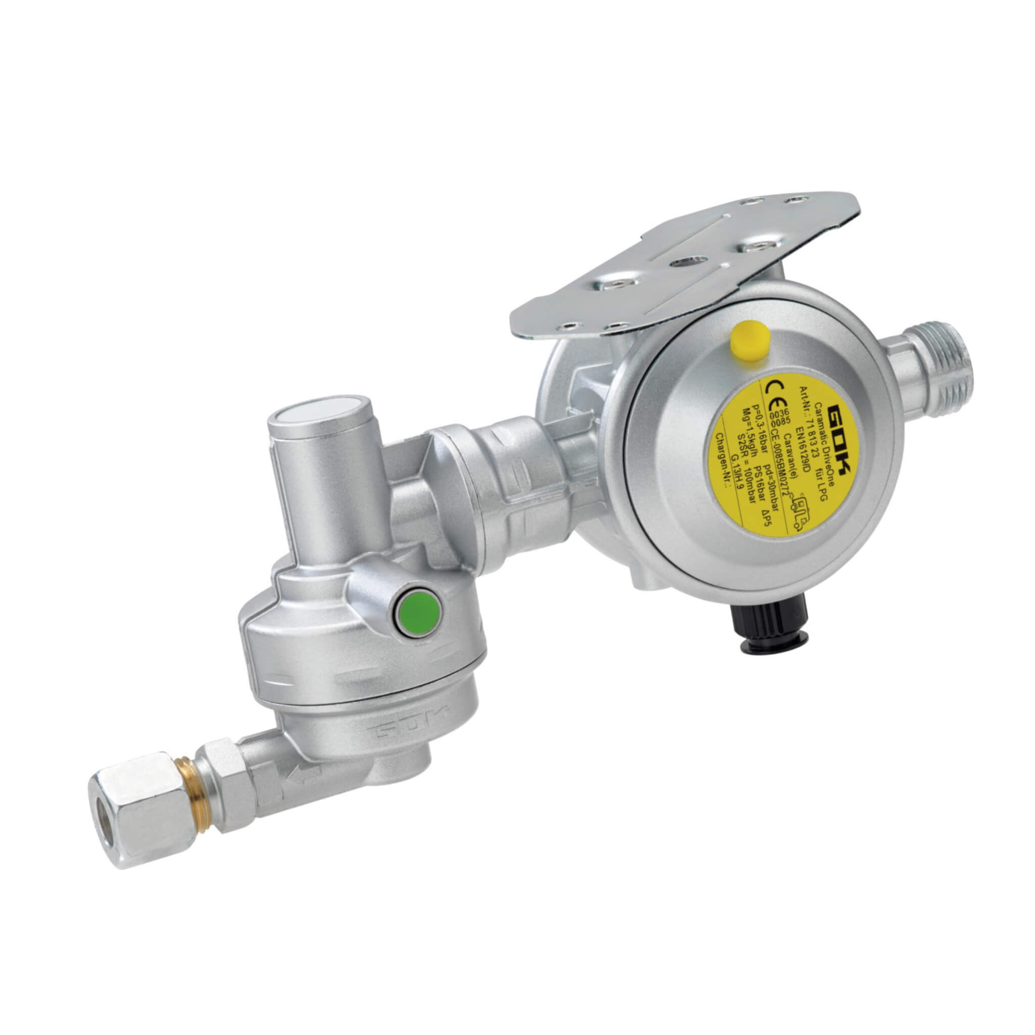 Détendeur Caramatic DriveOne Horizontal GOK - 30 mbar 2 Gok détendeur Caramatic DriveOne Horizontal pour circuit gaz