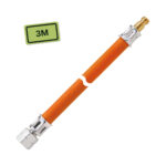 Flexible gaz GOK G 1/4" sortie raccord rapide STN, longueur 3m