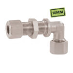 Raccord gaz coudé 10 mm avec connexion bicône pour installation GPL