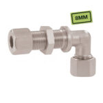 Raccord gaz coudé 8 mm avec connexion bicône pour installation GPL