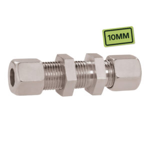 Raccord gaz droit 10 mm avec connexion bicône pour installation GPL