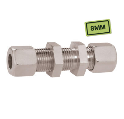 Raccord gaz droit 8 mm avec connexion bicône pour installation GPL