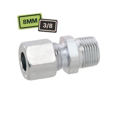 Gok Raccord bicone 8mm 3/8 mâle pour circuit gaz