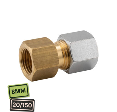 Gok Raccord entree 20/150 Olive 8mm pour circuit gaz