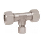 Raccord T GOK 8 mm x 8 mm x 8 mm à compression en laiton