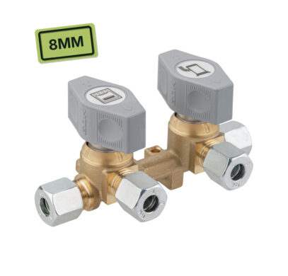 Gok Vanne d'arrêt 2 voies à fermeture rapide 8mm