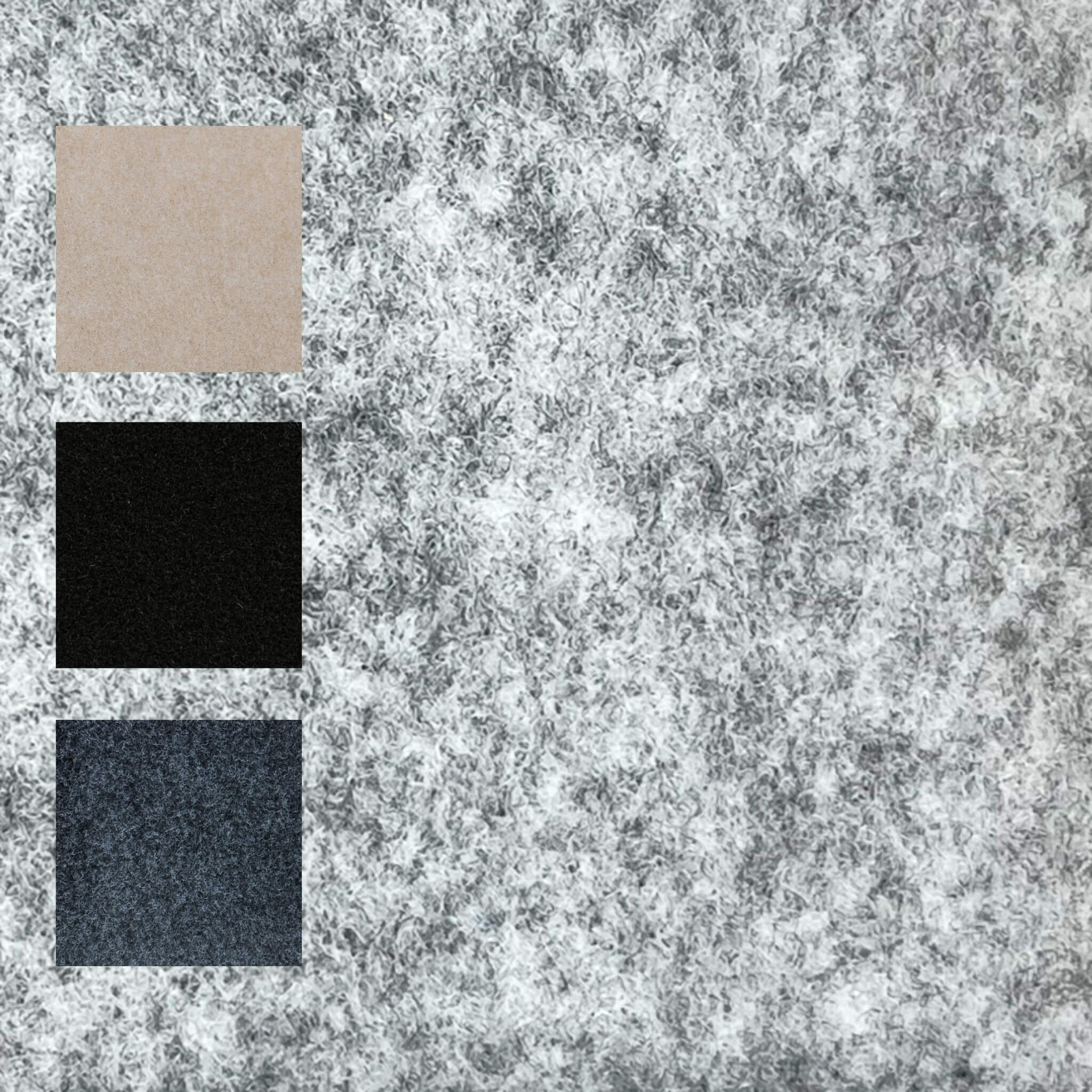 Echantillon de feutrine d'habillage Gris 1 Feutrine d'habillage gris clair, feutrine d'habillage, feutrine pour van