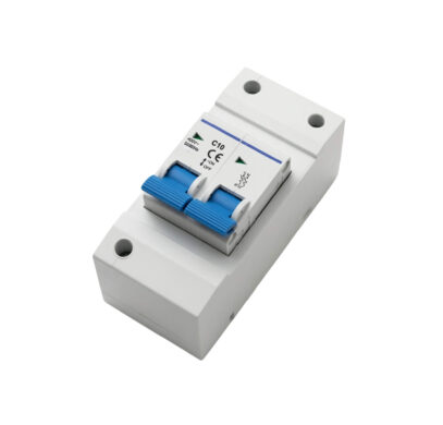 Boîte à fusibles HABA 2 modules avec disjoncteur 10A pour installation électrique