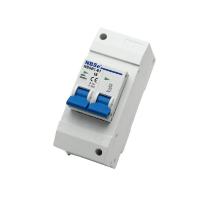 Boîte à fusibles HABA 2 modules avec disjoncteur 16A pour installation électrique