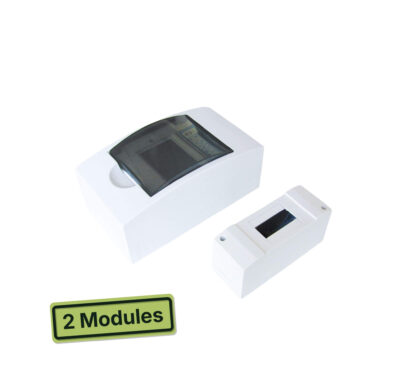 Boîte à fusibles HABA 2 modules vide pour installation électrique