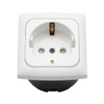 Prise électrique HABA C-Line Opal cadre blanc pour installation 230 V de van