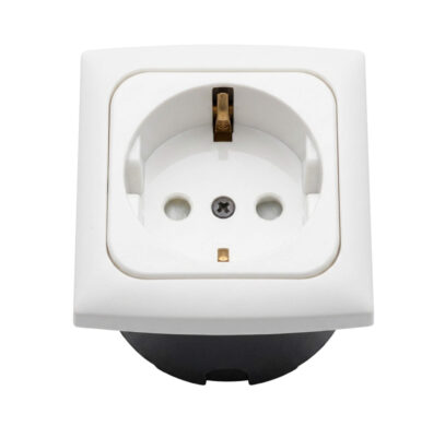 Prise électrique HABA C-Line Opal cadre blanc pour installation 230 V de van