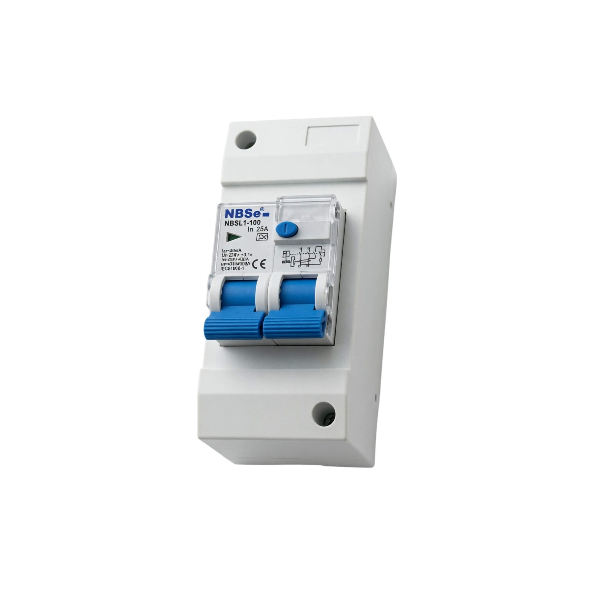 Disjoncteur 230V avec interrupteur différentiel 30mA Haba 2 Coffret de protection HABA 2 modules avec interrupteur différentiel 30mApour van